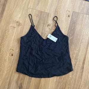 Silky loose tank top